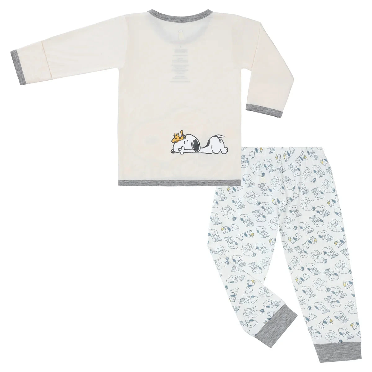 Baa Baa Sheepz X Snoopy Pyjamas Baby Set (Yellow) 2 Baa Baa Sheepz X Snoopy Pyjamas Baby Set (Yellow) - Image 2