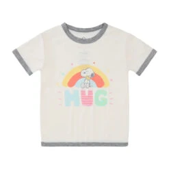 Baa Baa Sheepz X Snoopy Short Sleeve Shirt & Pants Kids Set (Yellow) -Motherswork Store 09 11