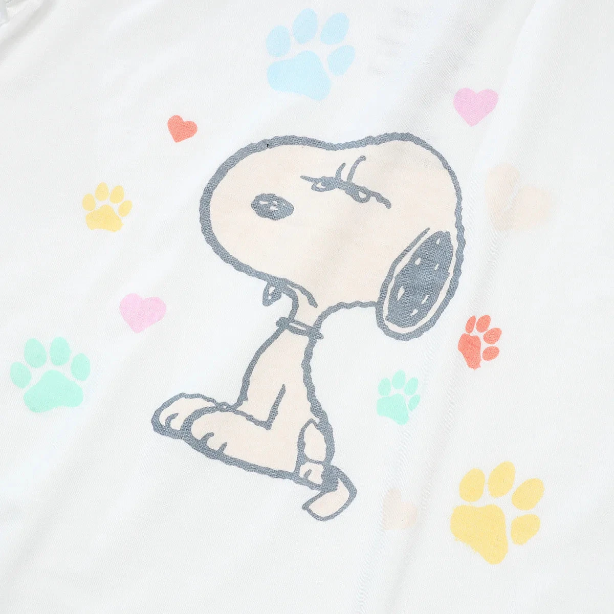 Baa Baa Sheepz X Snoopy Short Sleeve Shirt & Pants Kids Set (White) 11 Baa Baa Sheepz X Snoopy Short Sleeve Shirt & Pants Kids Set (White) - Image 11