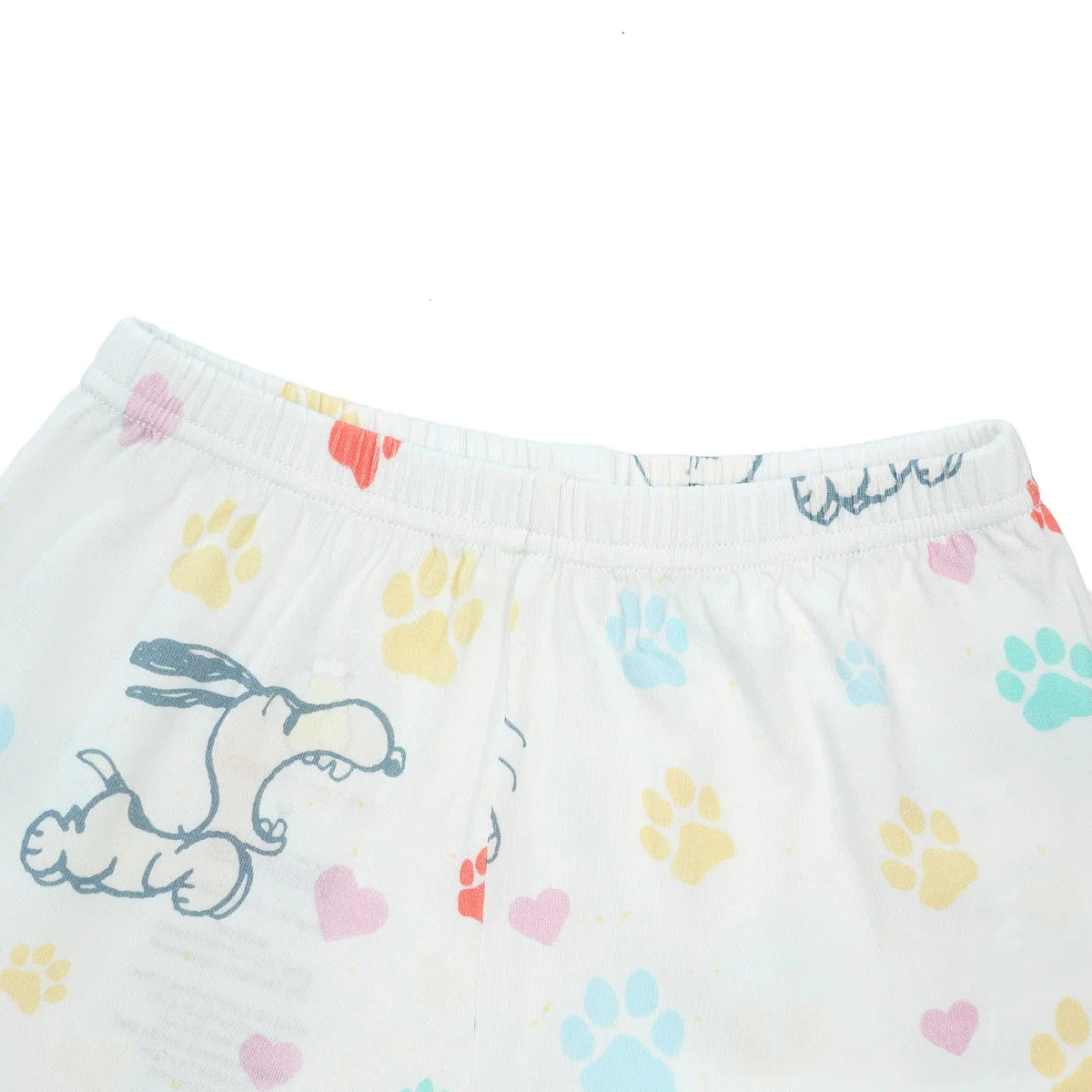 Baa Baa Sheepz X Snoopy Short Sleeve Shirt & Pants Kids Set (White) 7 Baa Baa Sheepz X Snoopy Short Sleeve Shirt & Pants Kids Set (White) - Image 7