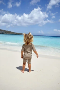 Lassig Short Sleeve Sunsuit 10 Lassig Short Sleeve Sunsuit -Motherswork Store 1431019300 Badeanzug Kurzarm mit UV Schutz Braun 03