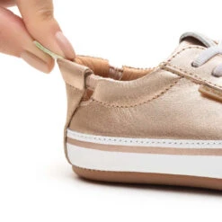 Tip Toey Joey Toddler Sneakers Funky - Metallic Salmon/White -Motherswork Store 1 670cb53e 3764 4e39 9d6b dca2aa7b437c