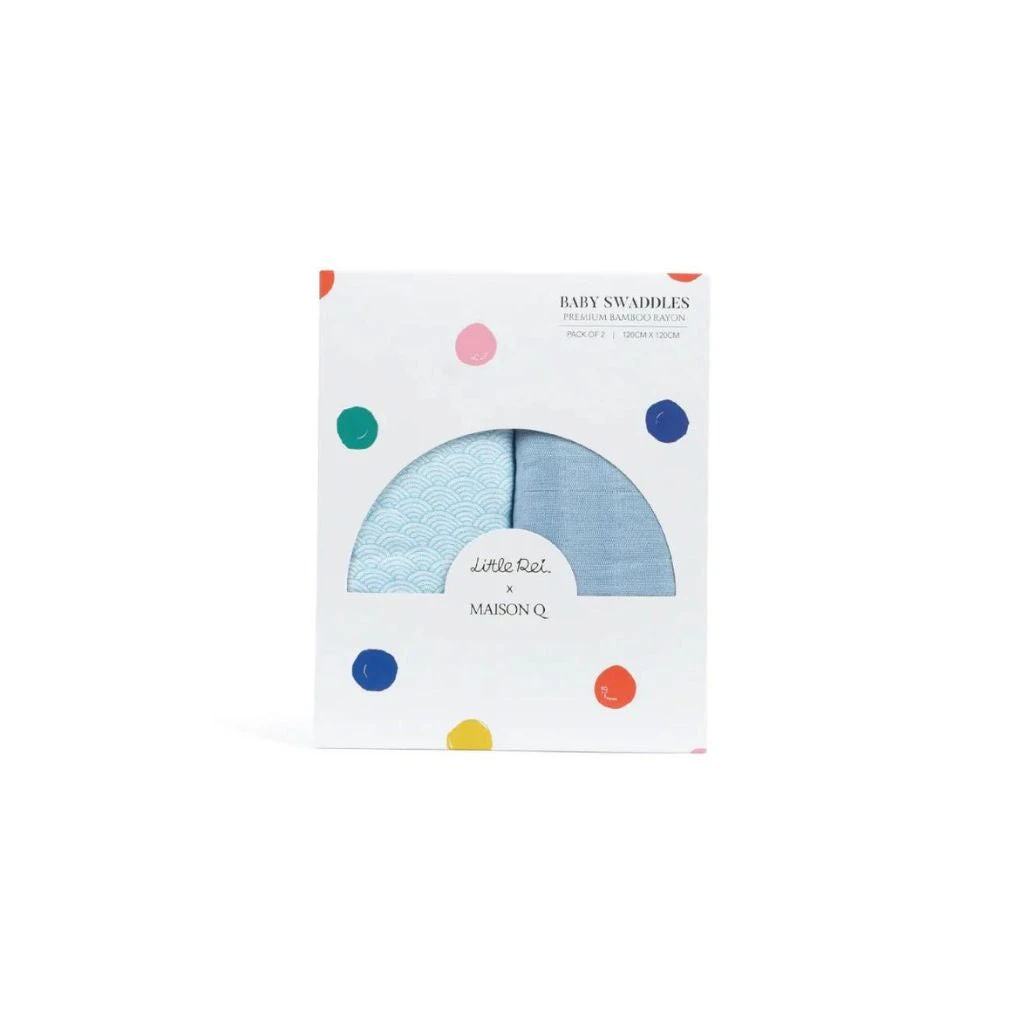 Little Rei X Maison Q Swaddle - 2pc 1 Little Rei X Maison Q Swaddle - 2pc
