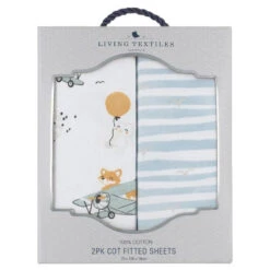 Living Textiles 2pk Cot Fitted Sheets -Motherswork Store 21 5dbb59e9 01e4 40db 8628 24decaca139a