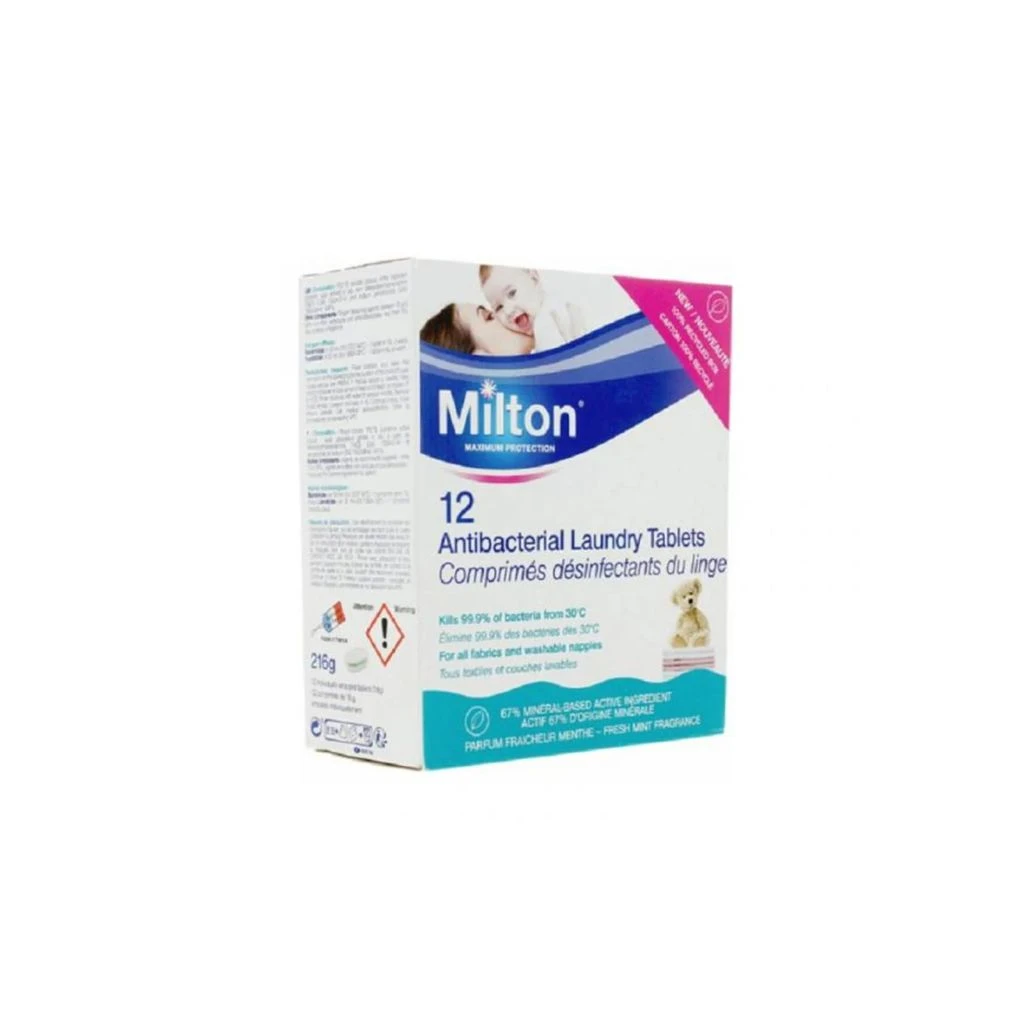 Milton Antibacterial Laundry Tablets 12s 1 Milton Antibacterial Laundry Tablets 12s