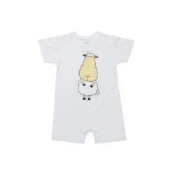 Baa Baa Sheepz Romper Short Sleeve Front & Back Sheep