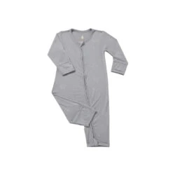 Baa Baa Sheepz Romper Zip Cute Big Star & Head - Grey