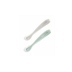 Beaba Set Of 2 Silicone Spoons With Storage Case