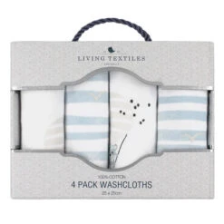 Living Textiles 4 Pack Wash Cloths -Motherswork Store 4033124 5