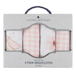 Living Textiles 4 Pack Wash Cloths -Motherswork Store 4033125 4
