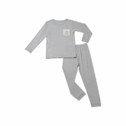Baa Baa Sheepz Pyjamas Set Cute Big Star & Head - Grey