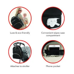 Skip Hop Envi Luxe Diaper Backpack - Black -Motherswork Store 68 10918176 11b3 4bbd b639 d4196e83e41c