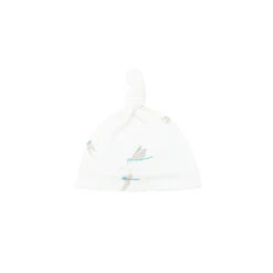 Motherswork X Le Petit Society Baby Organic Knotted Hat In Dragonfly Print