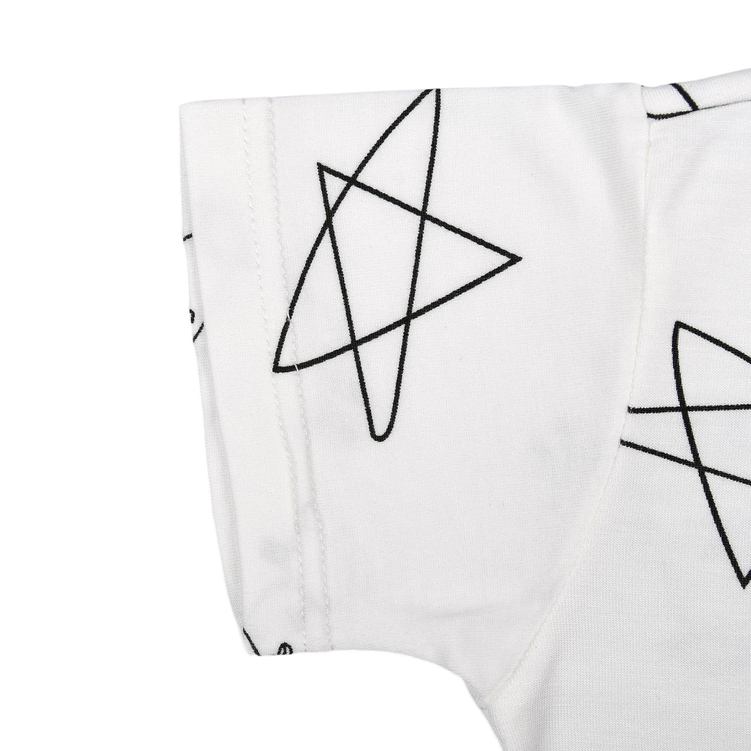 Baa Baa Sheepz Romper Short Sleeve Cute Big Star & Sheepz - White - Image 4