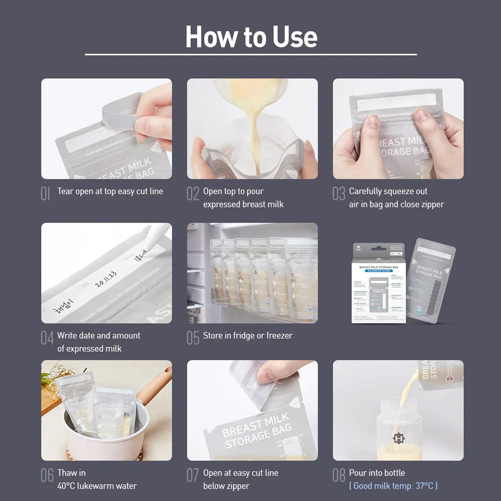 Haenim Disposable Breast Milk Storage Bag 180ml (30pcs) 8 Haenim Disposable Breast Milk Storage Bag 180ml (30pcs) - Image 8