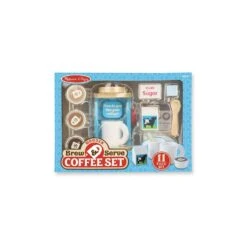Melissa & Doug Wooden Brew & Serve Coffee Set
