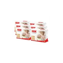 NUK Baby Dry Cotton Wipes (80 Sheets) X 6