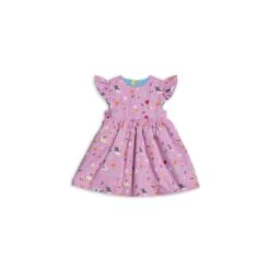 Maison Q Sunshine Reversible Flared Sleeves Dress