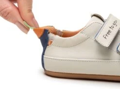 Tip Toey Joey Toddler Sneaker Bossy Play - Tapioca/Tangerine/Deep Ocean -Motherswork Store AE.BSP1 4402 3