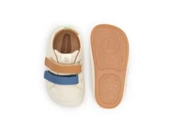 Tip Toey Joey Toddler Sneaker Bossy Play - Tapioca/Blu Tang/ Hay -Motherswork Store AE.BSP1 4405 2
