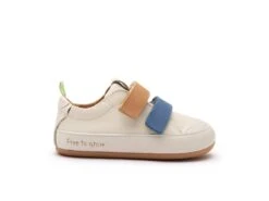 Tip Toey Joey Toddler Sneaker Bossy Play - Tapioca/Blu Tang/ Hay -Motherswork Store AE.BSP1 4405 4