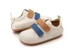 Tip Toey Joey Toddler Sneaker Bossy Play - Tapioca/Blu Tang/ Hay -Motherswork Store AE.BSP1 4405 5