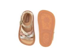 Tip Toey Joey Toddler Sandal Criss Cross - Chm/ M.Salmon/ Rose Gold -Motherswork Store AE.CRC1 4366 2