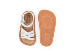 Tip Toey Joey Toddler Sandal Criss Cross - White -Motherswork Store AE.CRC1 505 2
