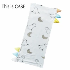 Baa Baa Sheepz Bed-Time Buddy™ Case Big Moon & Sheepz With Stripe Tag -Motherswork Store BED TIMEBUDDY CASEBIGMOON SHEEPZWHITE
