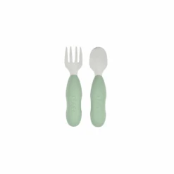 Beaba Fork & Spoon Stainless Steel Pre-Cutlery