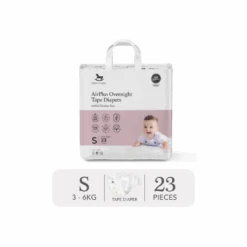 Applecrumby® AirPlus Overnight Tape Diapers (Mini)