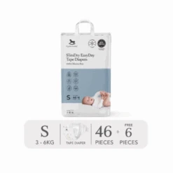 Applecrumby® Slimdry Easyday Tape Diapers (Mega)