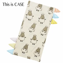 Baa Baa Sheepz Bed-Time Buddy™ Case Big Sheepz With Stripe Tag -Motherswork Store BIGSHEEPZYELLOWcopy