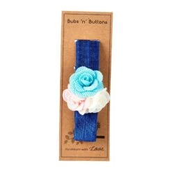 Bubs 'n' Buttons Baby Headband -Motherswork Store Bubs n Buttons Baby Headband Navy