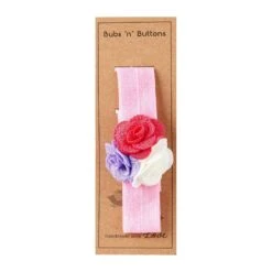 Bubs 'n' Buttons Baby Headband -Motherswork Store Bubs n Buttons Baby Headband Pink