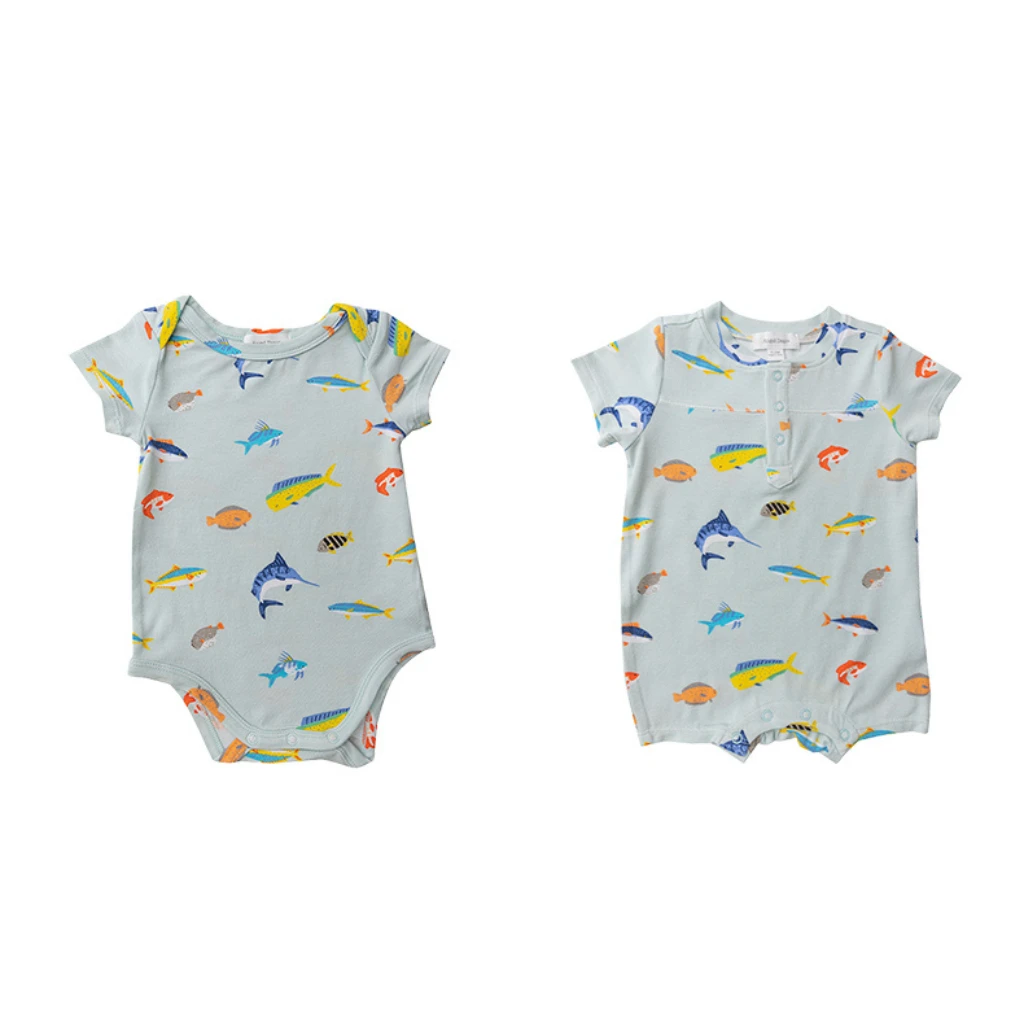 Angel Dear Tropical Fish Boy Bodysuit (Blue) 2 Angel Dear Tropical Fish Boy Bodysuit (Blue) - Image 2