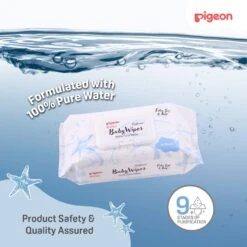 Pigeon Embossed Baby Wipes 100% Pure Water 70s 6 In 1 -Motherswork Store Embossed wipe purification