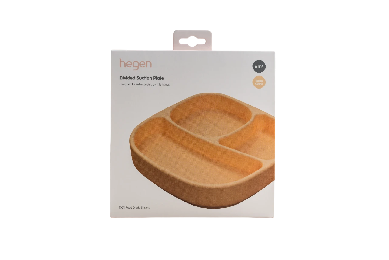 Hegen Divided Suction Plate Silicone (Taupe) 2 Hegen Divided Suction Plate Silicone (Taupe) - Image 2