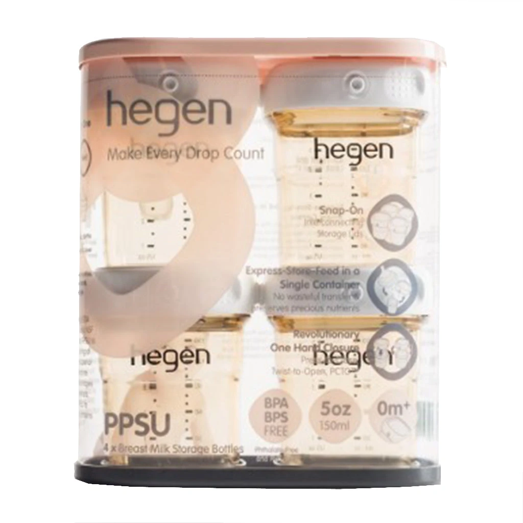 Hegen PCTO™ 150ml/5oz Breast Milk Storage PPSU (4-pack) 4 Hegen PCTO™ 150ml/5oz Breast Milk Storage PPSU (4-pack) - Image 4