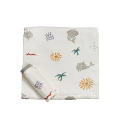 Little Rei Bamboo Merlion Hooded Towel & Wash Cloth Set -Motherswork Store LittleReiHoodedTowel WashCloth4