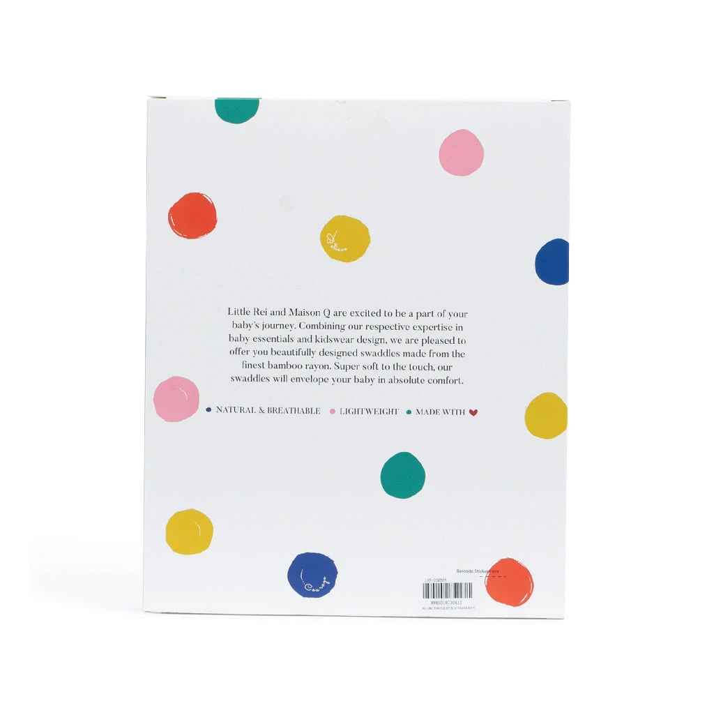 Little Rei X Maison Q Swaddle - 2pc 7 Little Rei X Maison Q Swaddle - 2pc - Image 7