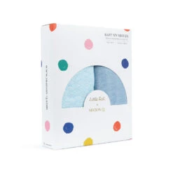 Little Rei X Maison Q Swaddle - 2pc 17 Little Rei X Maison Q Swaddle - 2pc -Motherswork Store MaisonQ Swaddle2PieceBlueFunfairRides Side