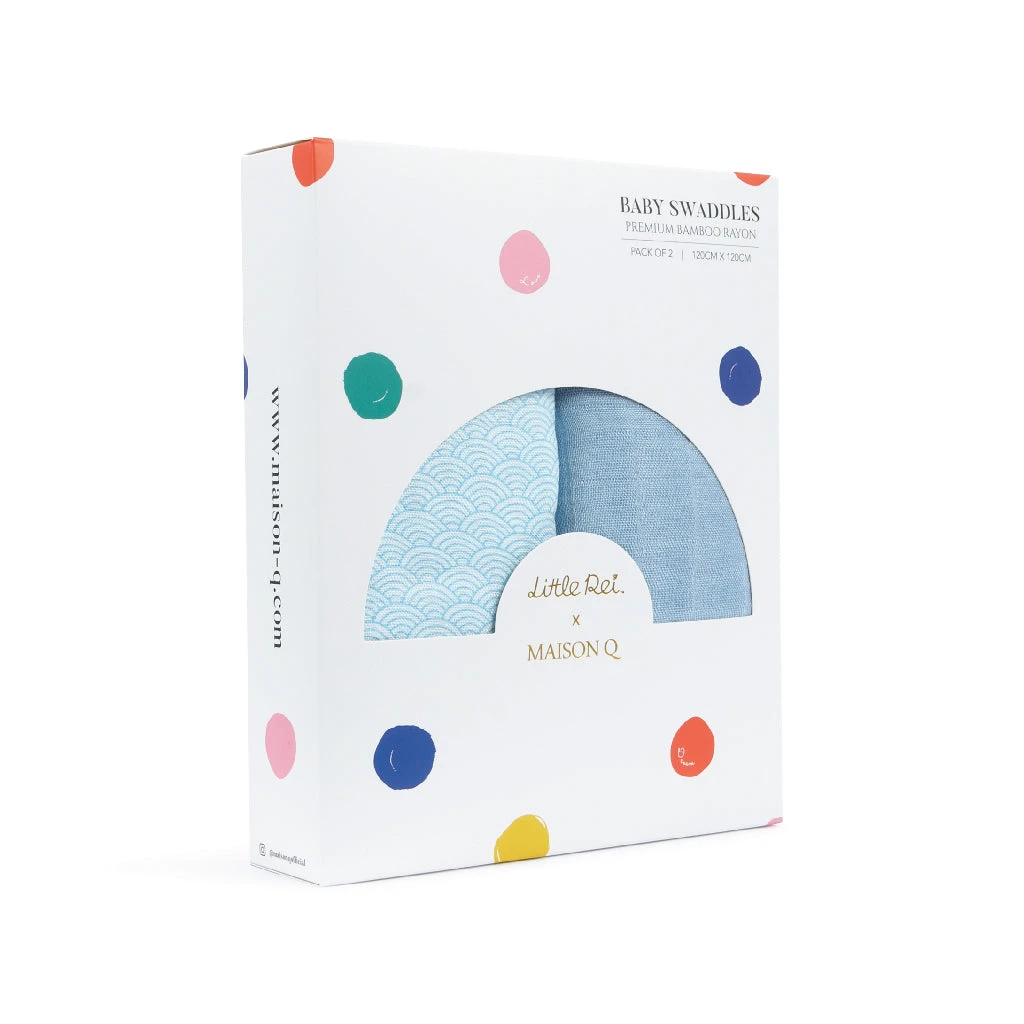 Little Rei X Maison Q Swaddle - 2pc 6 Little Rei X Maison Q Swaddle - 2pc - Image 6
