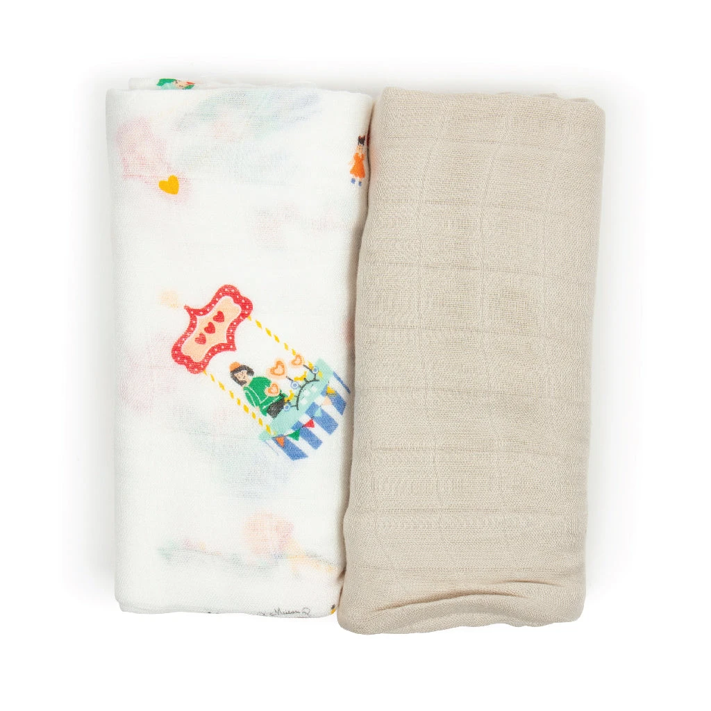 Little Rei X Maison Q Swaddle - 2pc 11 Little Rei X Maison Q Swaddle - 2pc - Image 11
