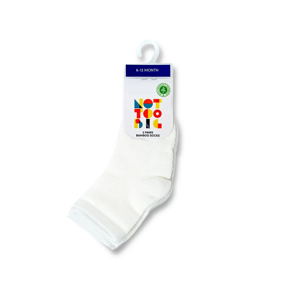 Not Too Big Solid Colours Bamboo Socks (2 Pack) 3 Not Too Big Solid Colours Bamboo Socks (2 Pack) - Image 3