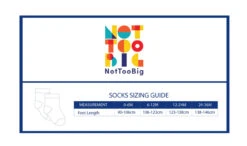 Not Too Big Solid Colours Bamboo Socks (2 Pack) 13 Not Too Big Solid Colours Bamboo Socks (2 Pack) -Motherswork Store NTB Socks Size Chart 5000x 4c777f45 0b94 40d7 a5db 285b2541c6d8