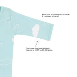 Motherswork X Le Petit Society Baby Organic Zip Sleepsuit In Cloud Print -Motherswork Store NewProject 20