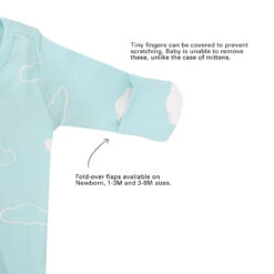Motherswork X Le Petit Society Baby Organic Zip Sleepsuit In Cloud Print -Motherswork Store NewProject 21