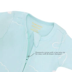 Motherswork X Le Petit Society Baby Organic Zip Sleepsuit In Cloud Print -Motherswork Store NewProject 24