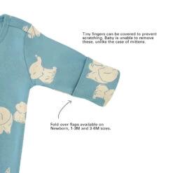 Motherswork X Le Petit Society Baby Organic Zip Sleepsuit In Elephant Print -Motherswork Store NewProject 32